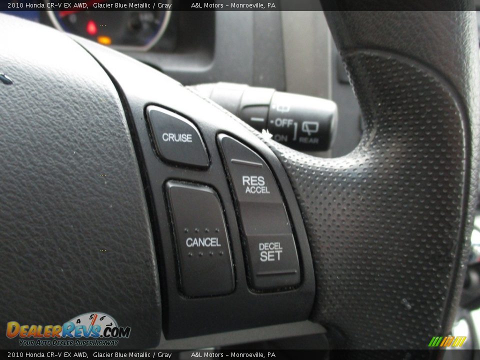 2010 Honda CR-V EX AWD Glacier Blue Metallic / Gray Photo #17