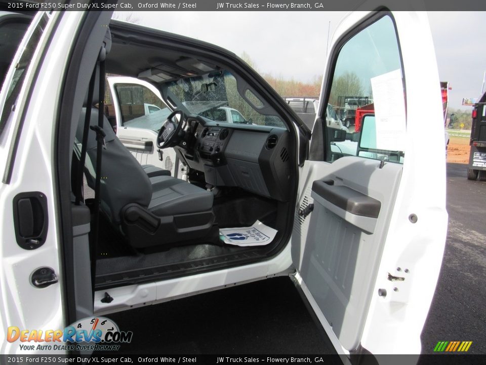 2015 Ford F250 Super Duty XL Super Cab Oxford White / Steel Photo #21