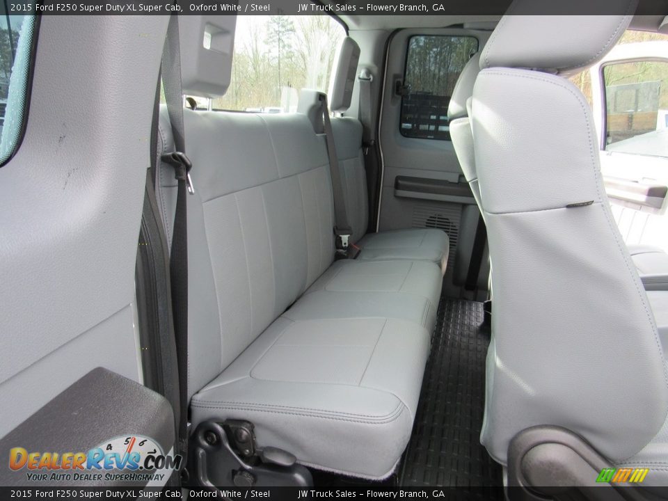 2015 Ford F250 Super Duty XL Super Cab Oxford White / Steel Photo #24