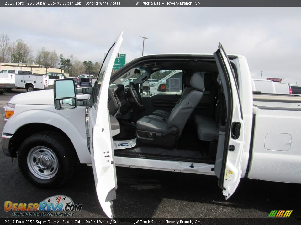 2015 Ford F250 Super Duty XL Super Cab Oxford White / Steel Photo #25
