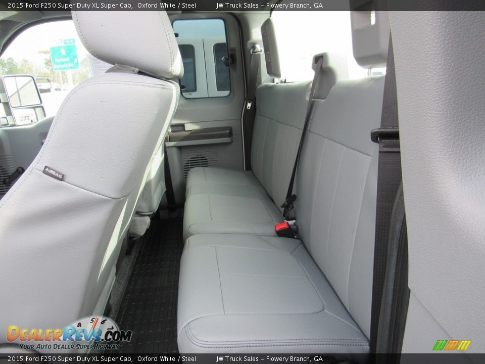 2015 Ford F250 Super Duty XL Super Cab Oxford White / Steel Photo #28