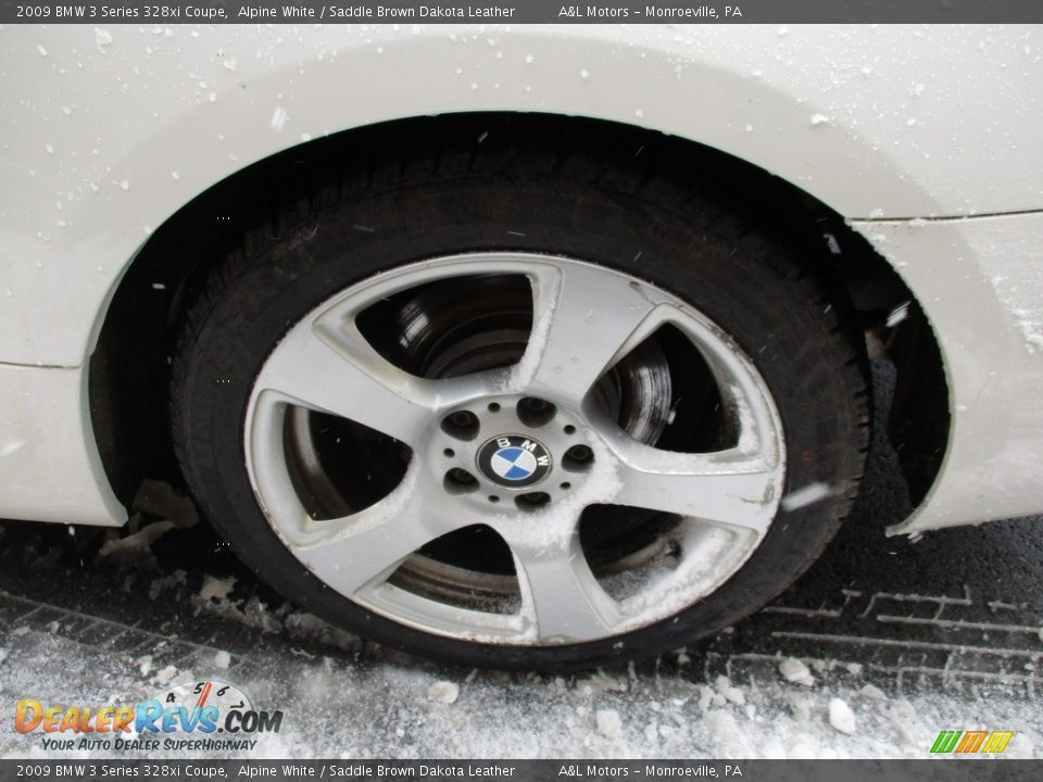 2009 BMW 3 Series 328xi Coupe Alpine White / Saddle Brown Dakota Leather Photo #6