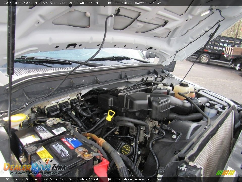 2015 Ford F250 Super Duty XL Super Cab Oxford White / Steel Photo #35