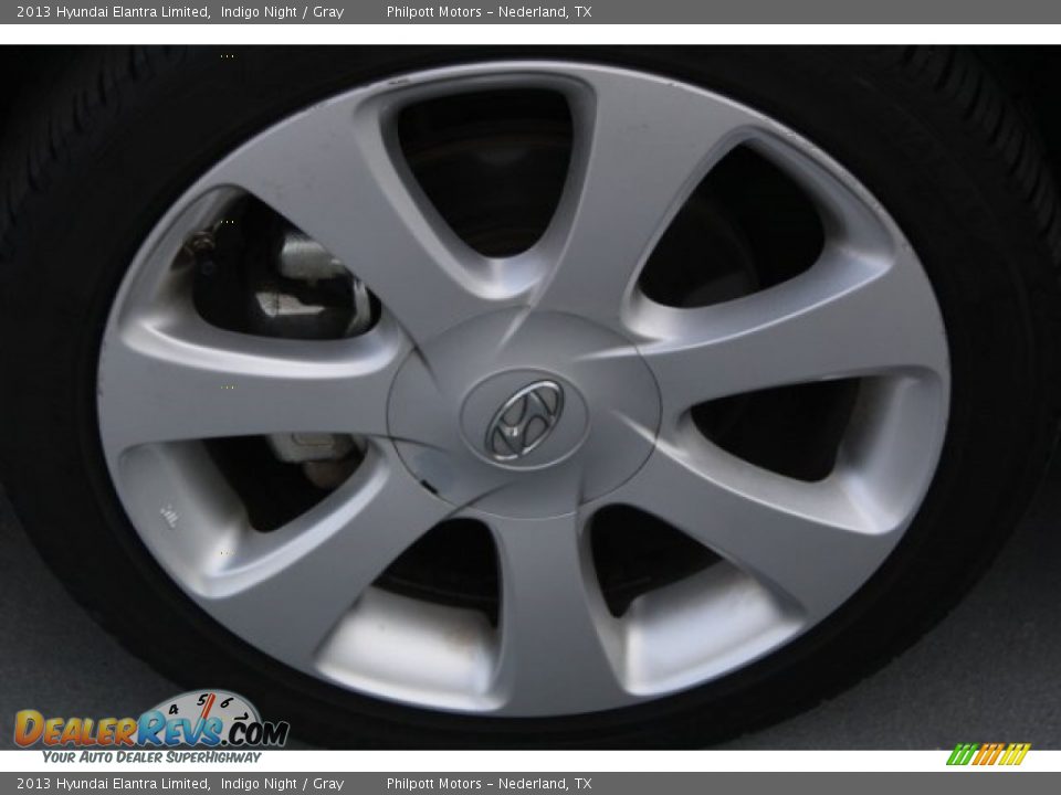 2013 Hyundai Elantra Limited Indigo Night / Gray Photo #4