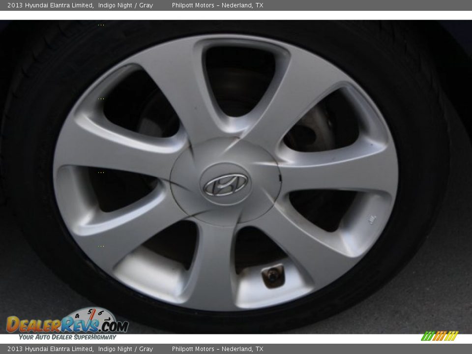 2013 Hyundai Elantra Limited Indigo Night / Gray Photo #5