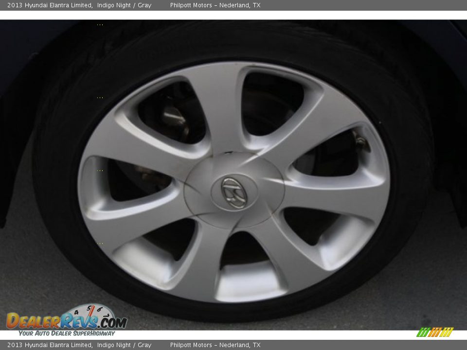 2013 Hyundai Elantra Limited Indigo Night / Gray Photo #11