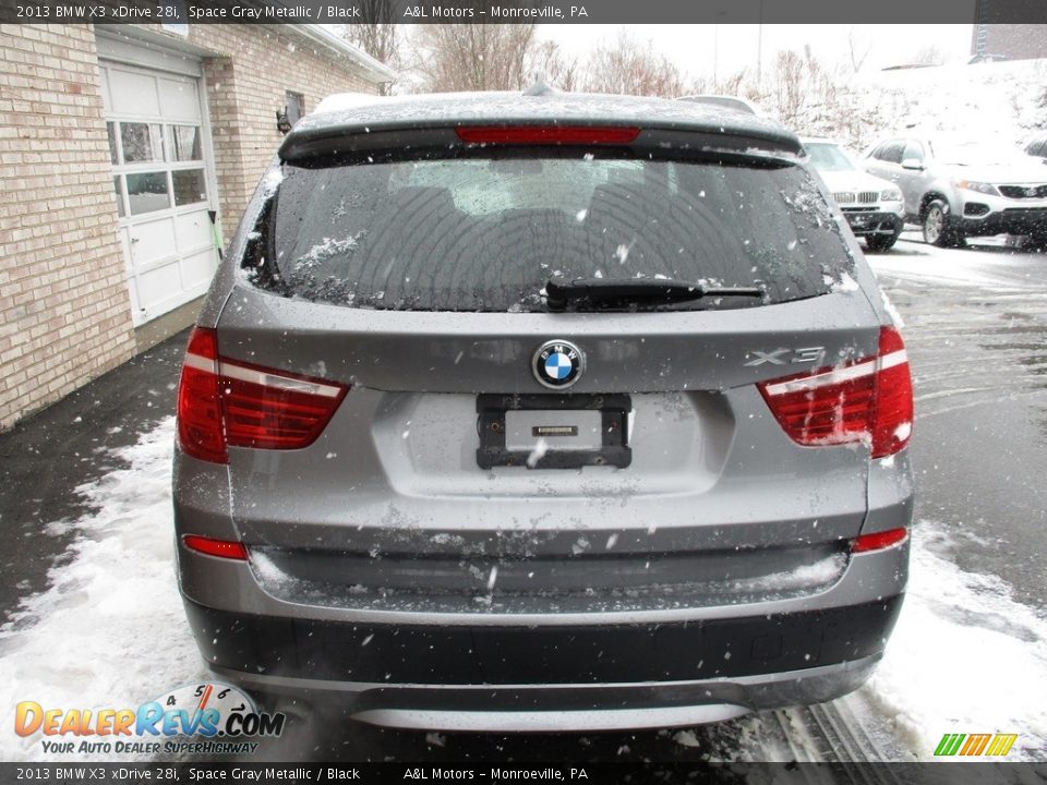 2013 BMW X3 xDrive 28i Space Gray Metallic / Black Photo #4