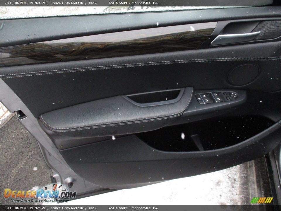 2013 BMW X3 xDrive 28i Space Gray Metallic / Black Photo #9