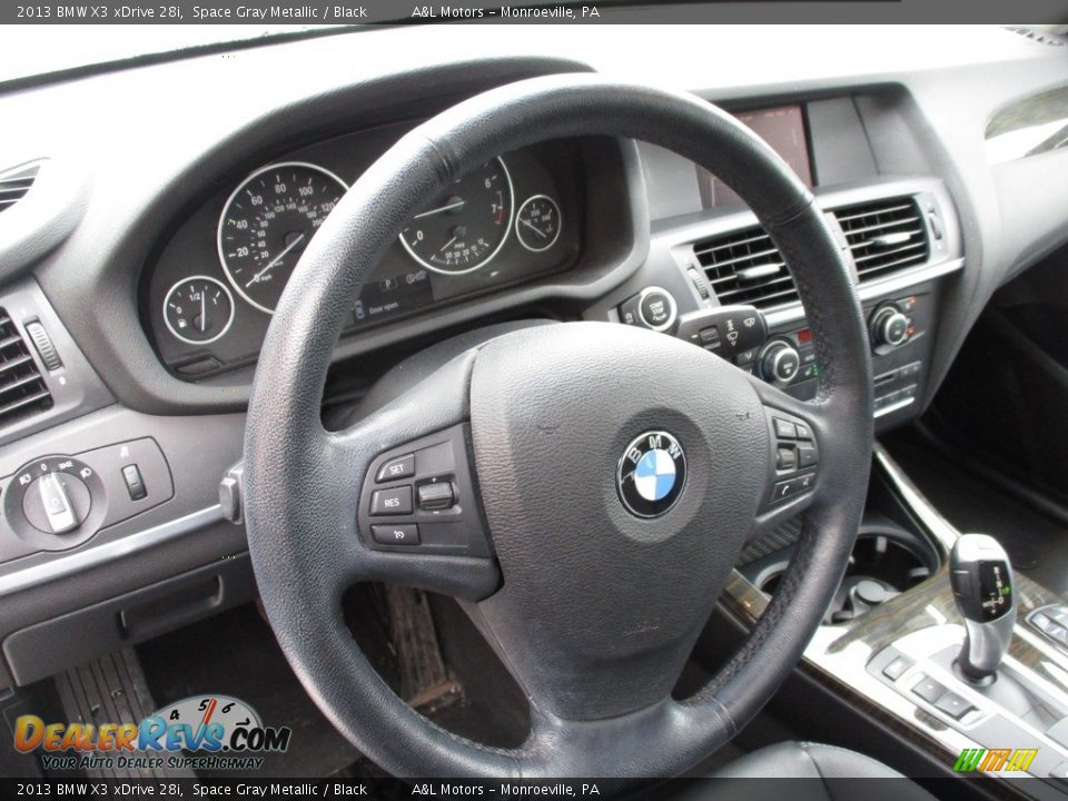 2013 BMW X3 xDrive 28i Space Gray Metallic / Black Photo #13