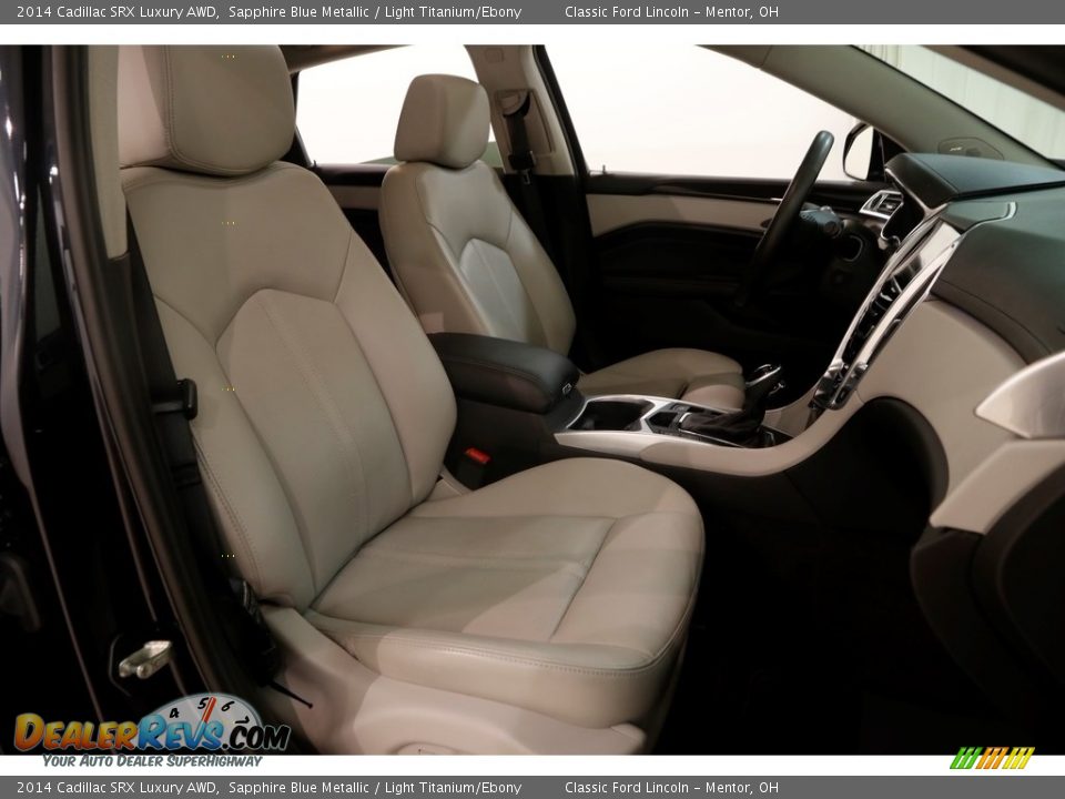 2014 Cadillac SRX Luxury AWD Sapphire Blue Metallic / Light Titanium/Ebony Photo #13
