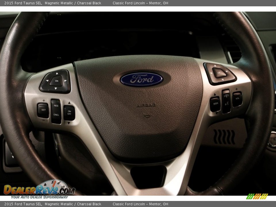 2015 Ford Taurus SEL Magnetic Metallic / Charcoal Black Photo #7