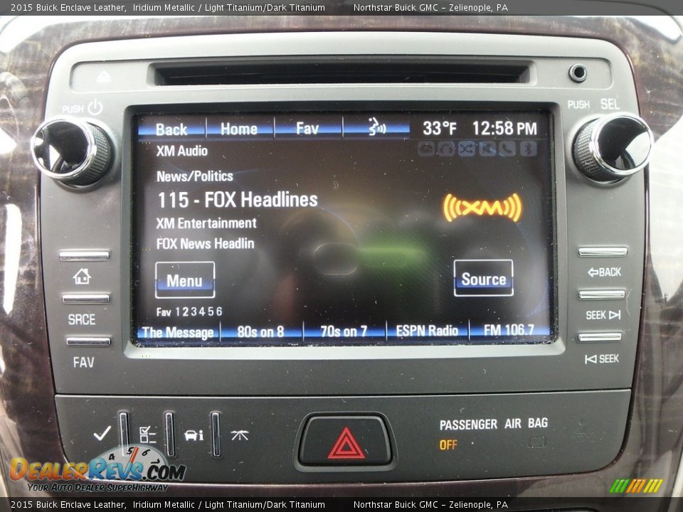 2015 Buick Enclave Leather Iridium Metallic / Light Titanium/Dark Titanium Photo #27