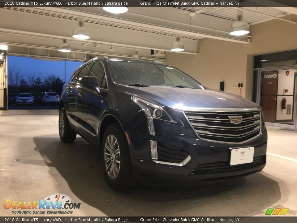2018 Cadillac XT5 Luxury AWD Harbor Blue Metallic / Sahara Beige Photo #1