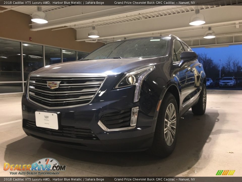 2018 Cadillac XT5 Luxury AWD Harbor Blue Metallic / Sahara Beige Photo #2