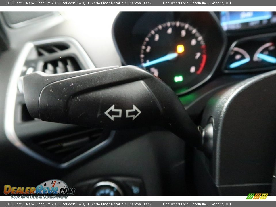 2013 Ford Escape Titanium 2.0L EcoBoost 4WD Tuxedo Black Metallic / Charcoal Black Photo #34