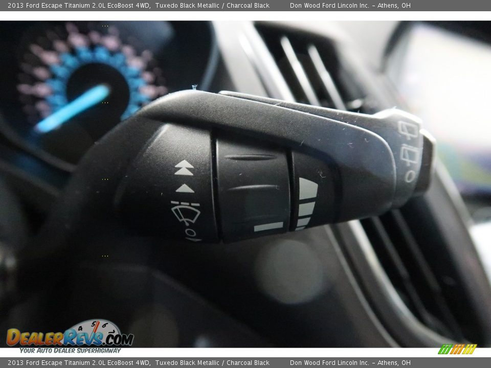 2013 Ford Escape Titanium 2.0L EcoBoost 4WD Tuxedo Black Metallic / Charcoal Black Photo #35