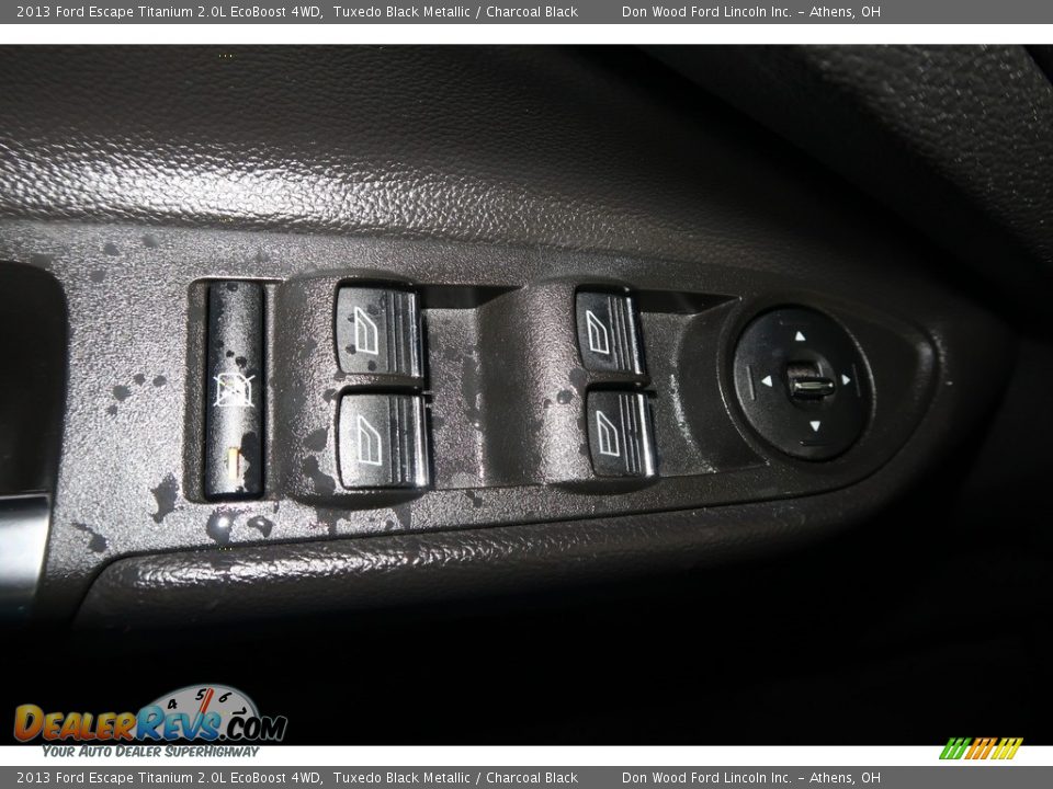 2013 Ford Escape Titanium 2.0L EcoBoost 4WD Tuxedo Black Metallic / Charcoal Black Photo #36