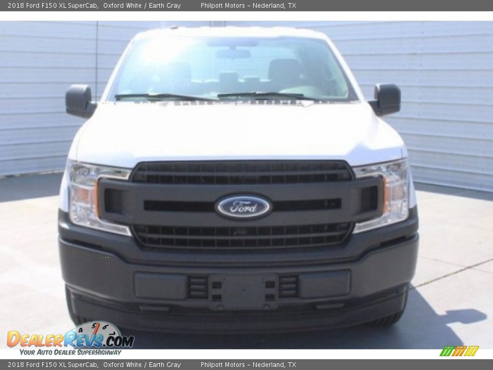2018 Ford F150 XL SuperCab Oxford White / Earth Gray Photo #2