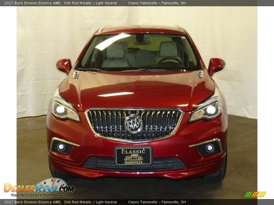 2017 Buick Envision Essence AWD Chili Red Metallic / Light Neutral Photo #4