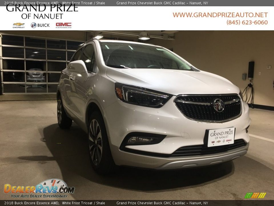 2018 Buick Encore Essence AWD White Frost Tricoat / Shale Photo #1