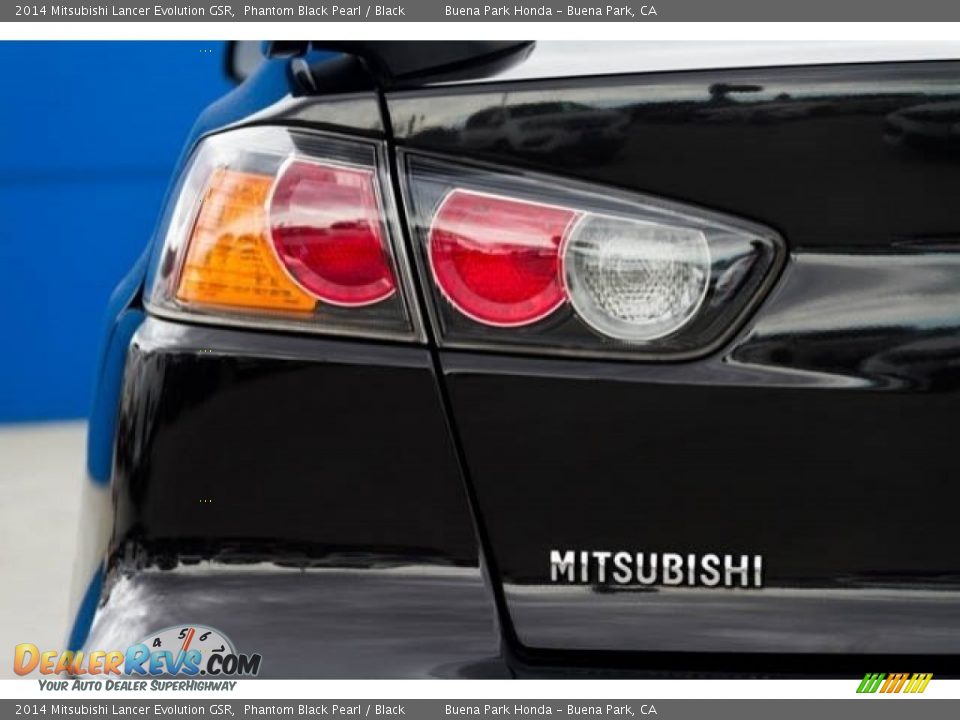 2014 Mitsubishi Lancer Evolution GSR Phantom Black Pearl / Black Photo #10