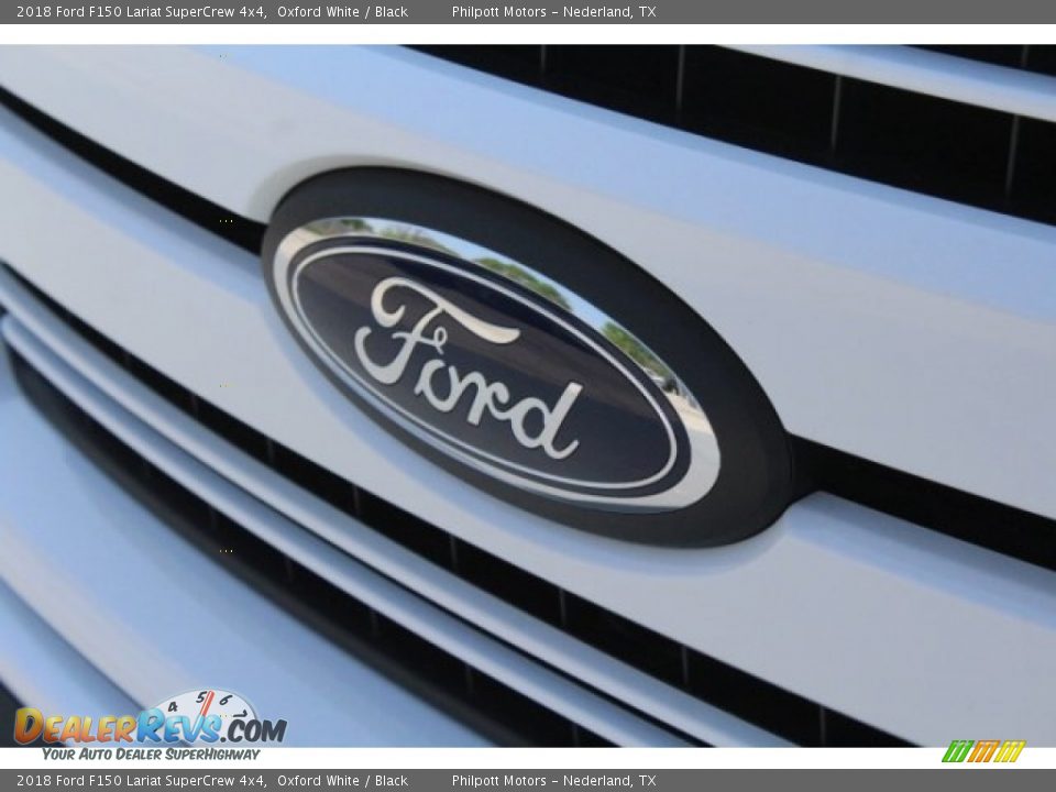 2018 Ford F150 Lariat SuperCrew 4x4 Oxford White / Black Photo #4
