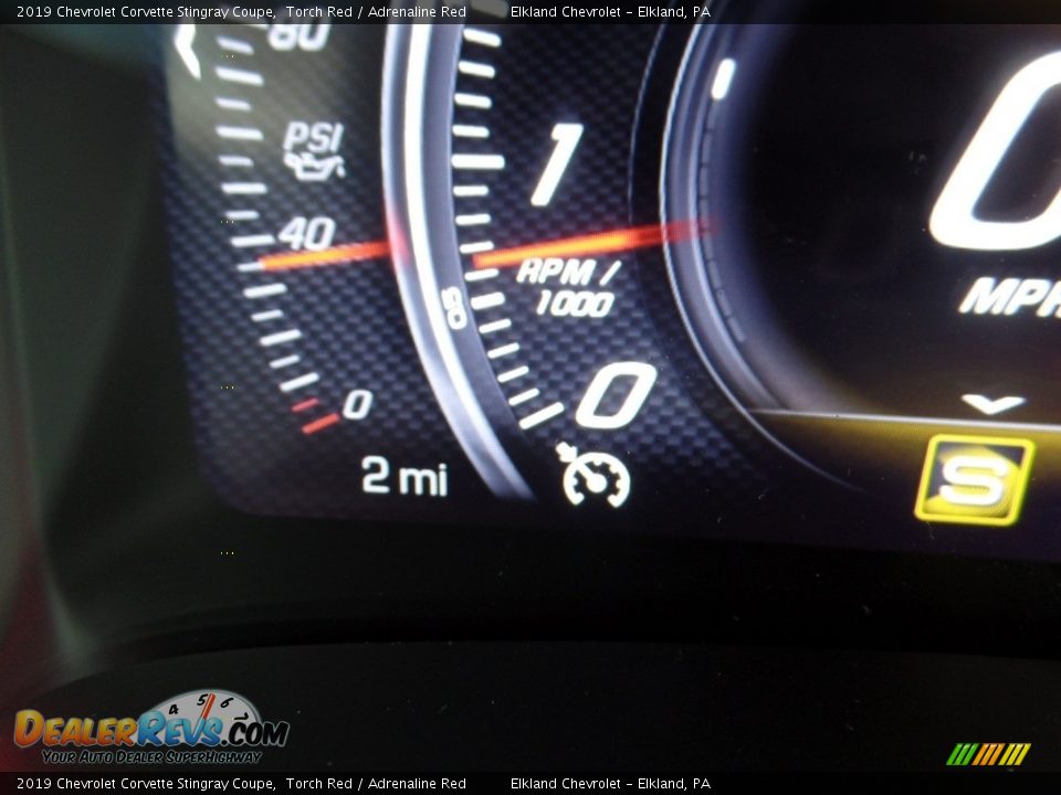 2019 Chevrolet Corvette Stingray Coupe Torch Red / Adrenaline Red Photo #25