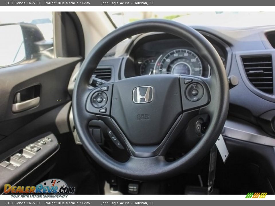 2013 Honda CR-V LX Twilight Blue Metallic / Gray Photo #28