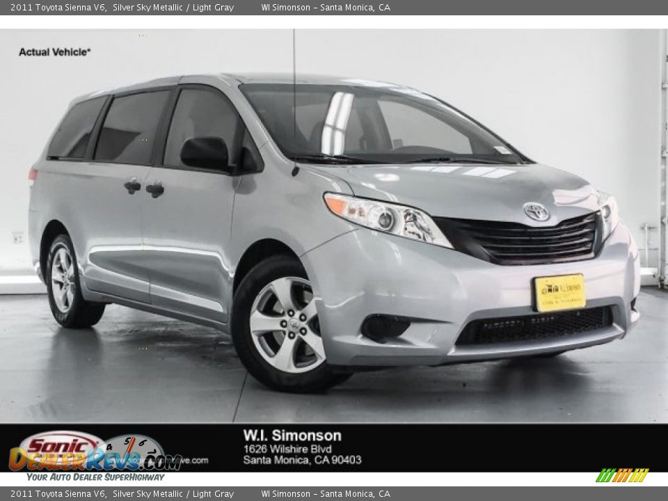 2011 Toyota Sienna V6 Silver Sky Metallic / Light Gray Photo #1