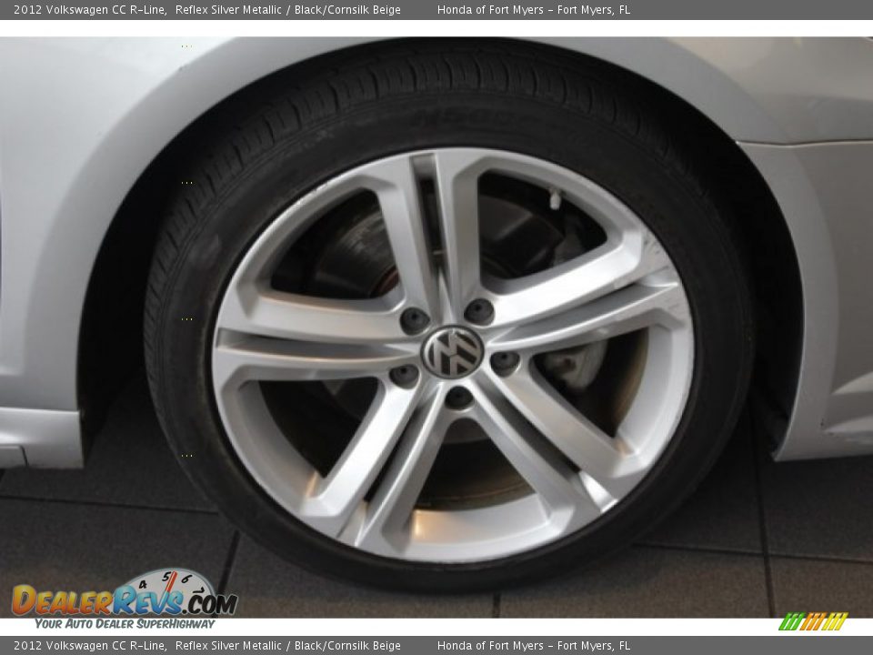 2012 Volkswagen CC R-Line Reflex Silver Metallic / Black/Cornsilk Beige Photo #10