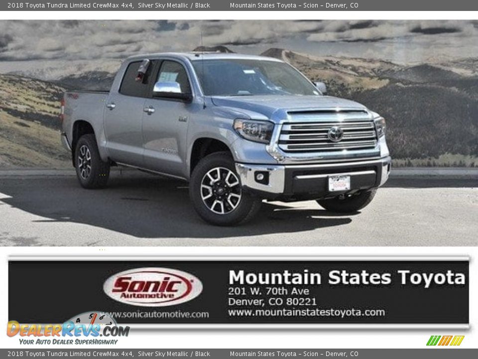 2018 Toyota Tundra Limited CrewMax 4x4 Silver Sky Metallic / Black Photo #1