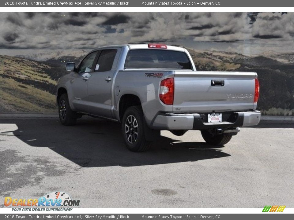 2018 Toyota Tundra Limited CrewMax 4x4 Silver Sky Metallic / Black Photo #3