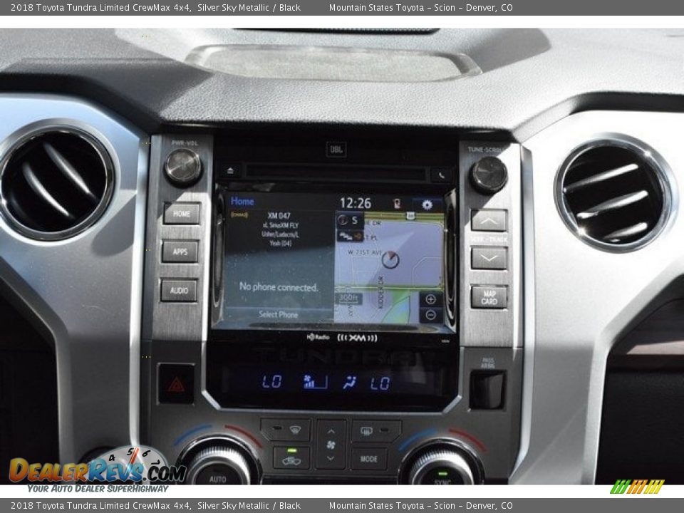 2018 Toyota Tundra Limited CrewMax 4x4 Silver Sky Metallic / Black Photo #10