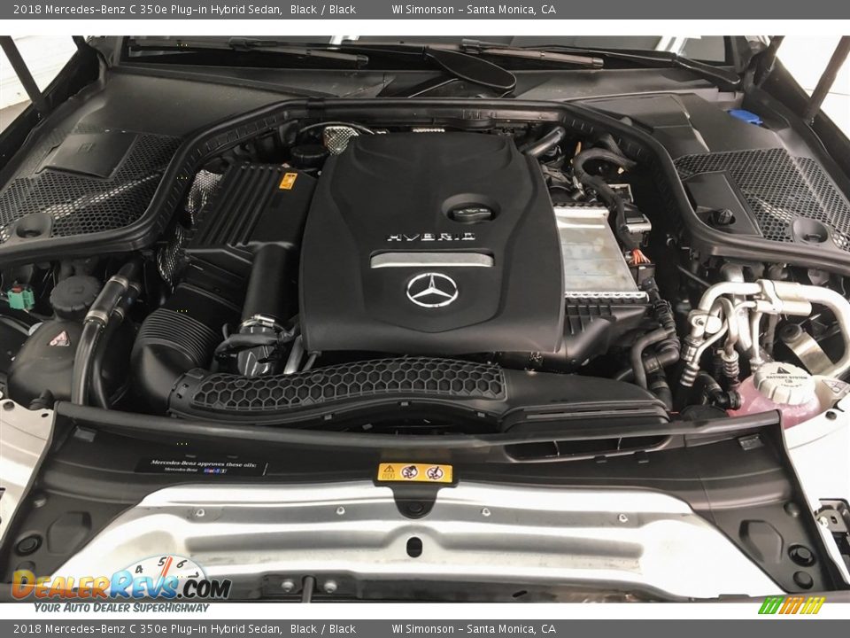 2018 Mercedes-Benz C 350e Plug-in Hybrid Sedan Black / Black Photo #8