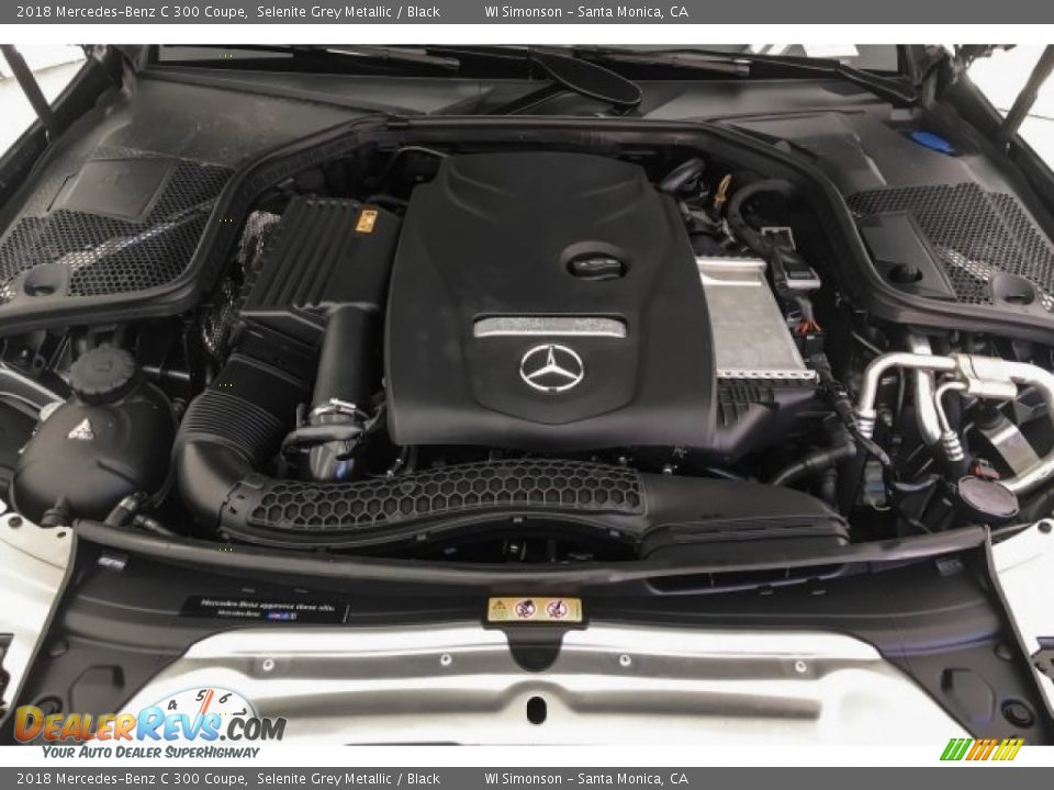 2018 Mercedes-Benz C 300 Coupe Selenite Grey Metallic / Black Photo #8