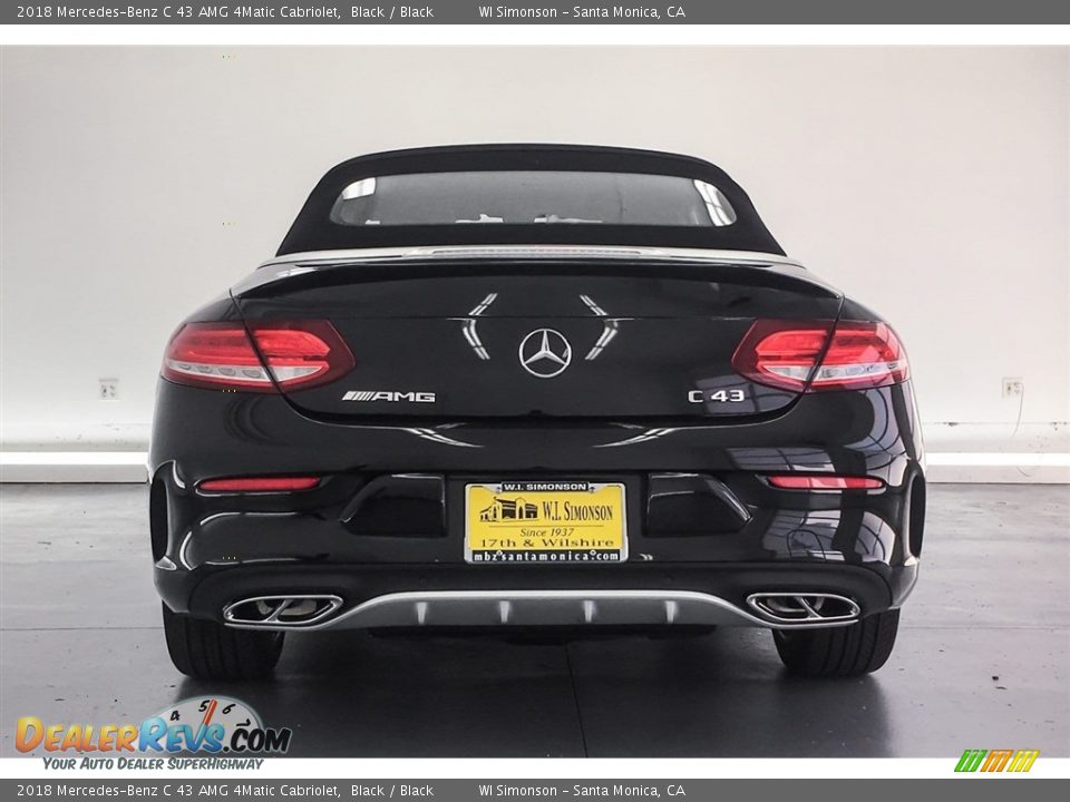 2018 Mercedes-Benz C 43 AMG 4Matic Cabriolet Black / Black Photo #3
