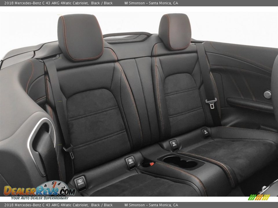 Rear Seat of 2018 Mercedes-Benz C 43 AMG 4Matic Cabriolet Photo #15