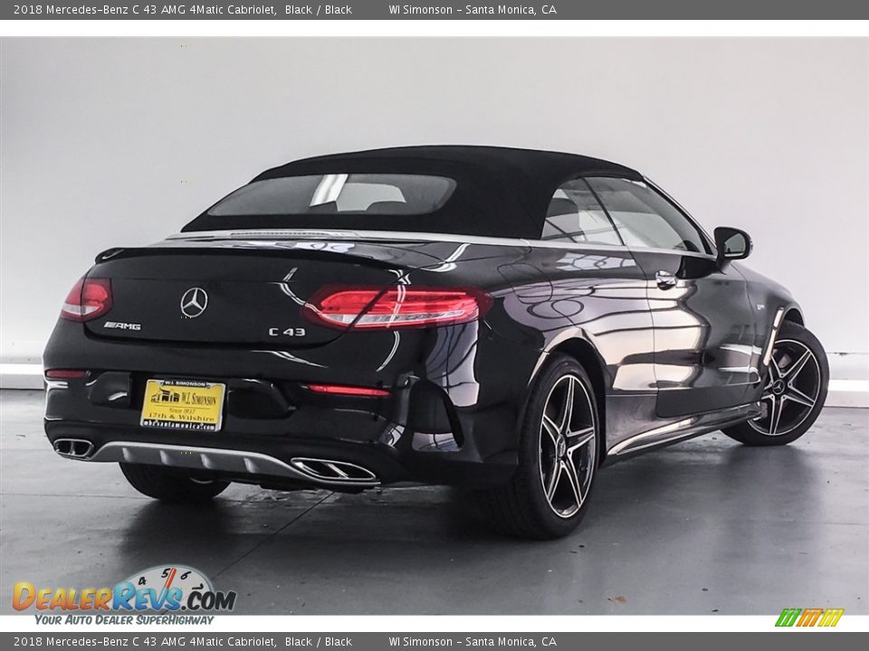 2018 Mercedes-Benz C 43 AMG 4Matic Cabriolet Black / Black Photo #16