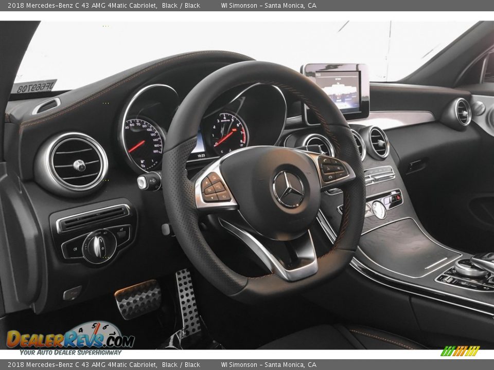 Dashboard of 2018 Mercedes-Benz C 43 AMG 4Matic Cabriolet Photo #20