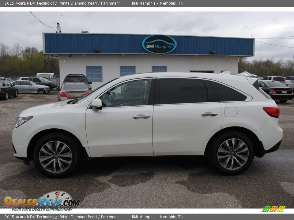 2015 Acura MDX Technology White Diamond Pearl / Parchment Photo #2