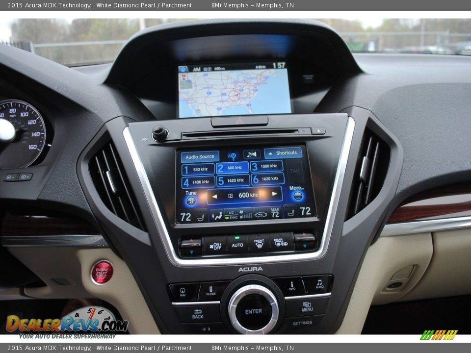 2015 Acura MDX Technology White Diamond Pearl / Parchment Photo #17