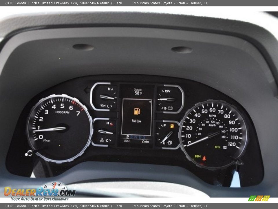 2018 Toyota Tundra Limited CrewMax 4x4 Silver Sky Metallic / Black Photo #28