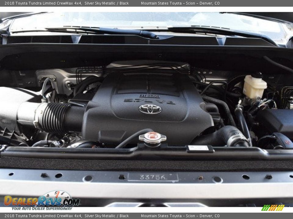 2018 Toyota Tundra Limited CrewMax 4x4 Silver Sky Metallic / Black Photo #31