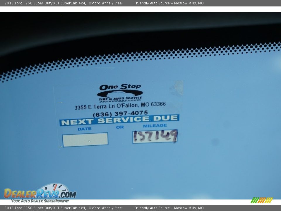 2013 Ford F250 Super Duty XLT SuperCab 4x4 Oxford White / Steel Photo #34