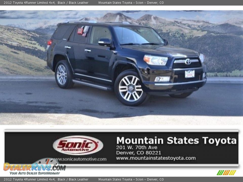 2012 Toyota 4Runner Limited 4x4 Black / Black Leather Photo #1
