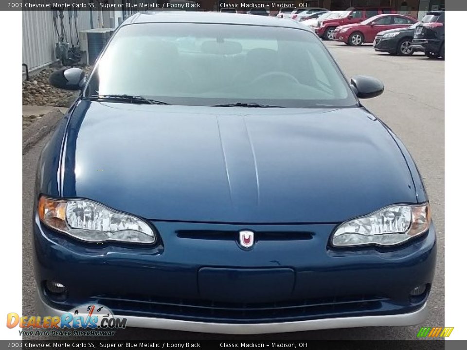 2003 Chevrolet Monte Carlo SS Superior Blue Metallic / Ebony Black Photo #3