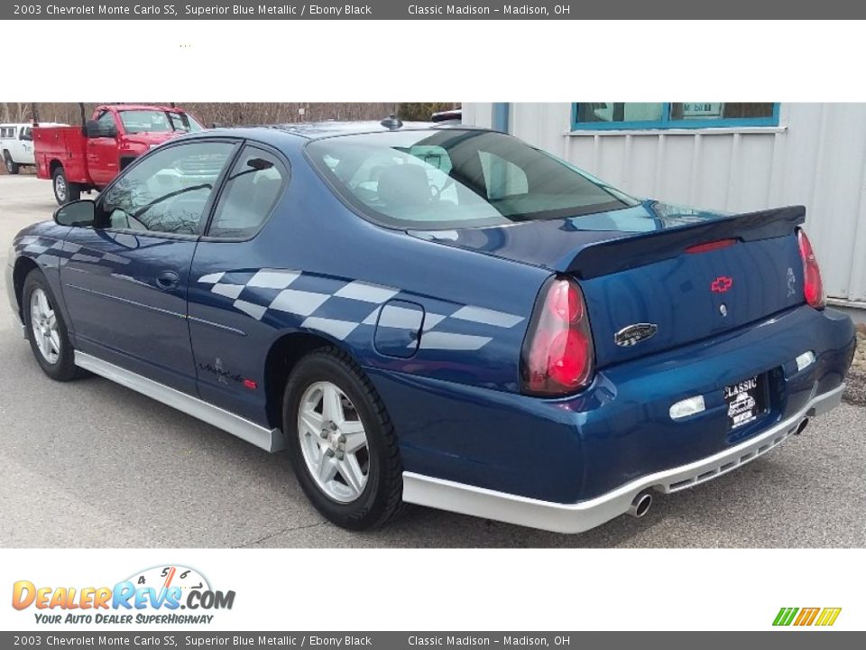 2003 Chevrolet Monte Carlo SS Superior Blue Metallic / Ebony Black Photo #6