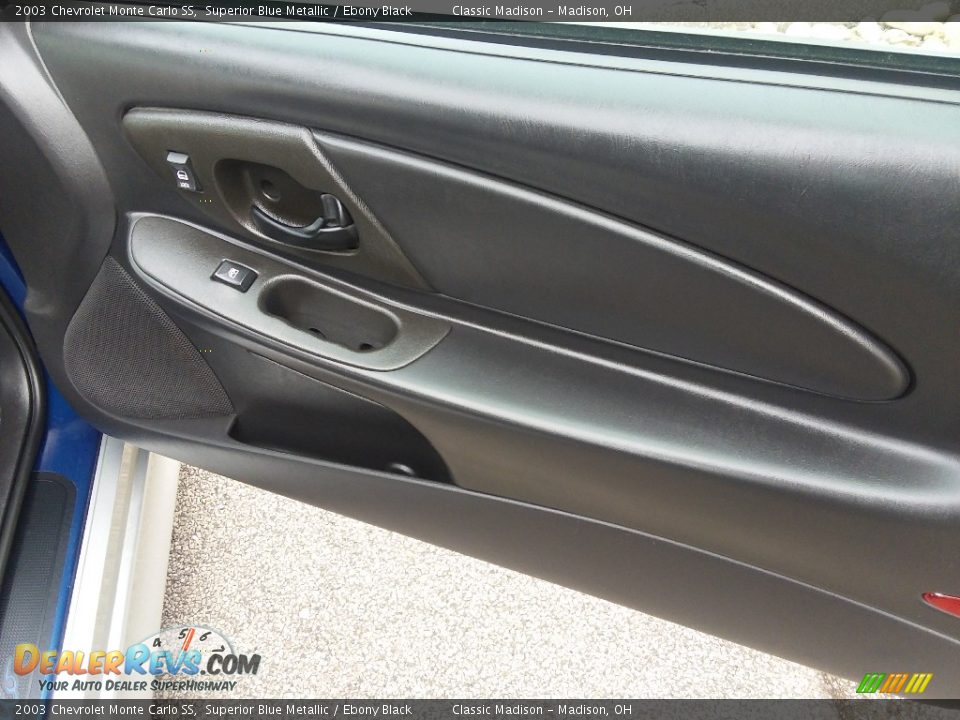 2003 Chevrolet Monte Carlo SS Superior Blue Metallic / Ebony Black Photo #17