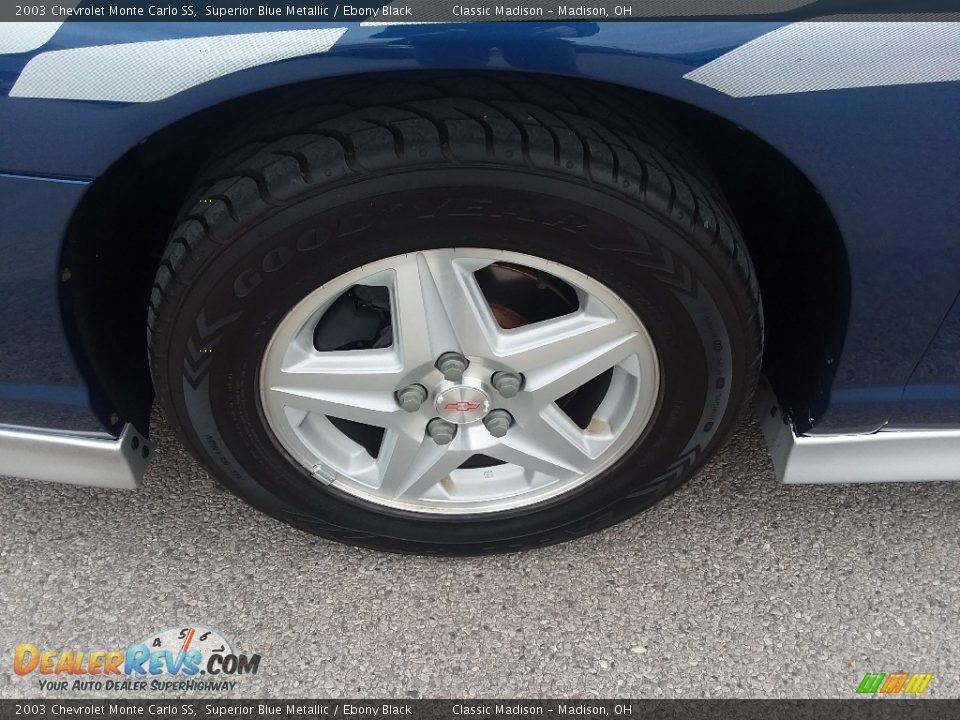 2003 Chevrolet Monte Carlo SS Superior Blue Metallic / Ebony Black Photo #21