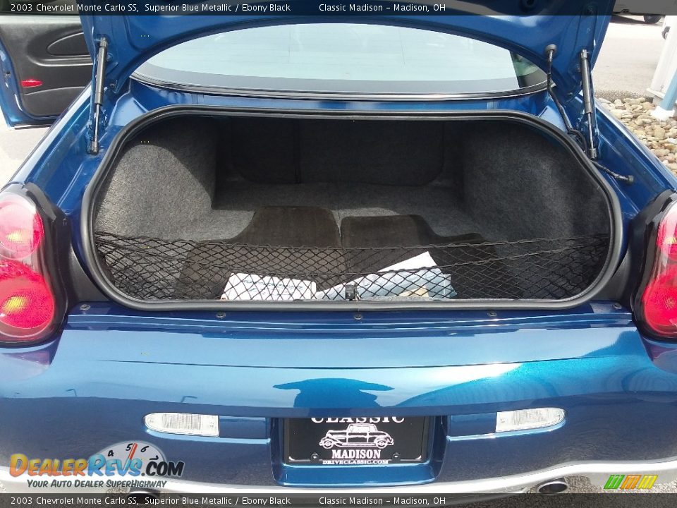 2003 Chevrolet Monte Carlo SS Superior Blue Metallic / Ebony Black Photo #22